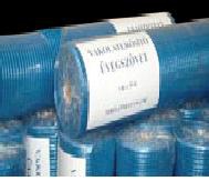 Vakolaterősítő üvegszövet kék 10*10mm