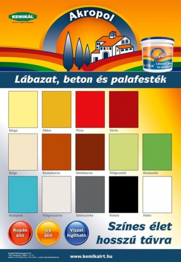 AKROPOL PALA- ÉS LÁBAZATFESTÉK 15L BÉZS