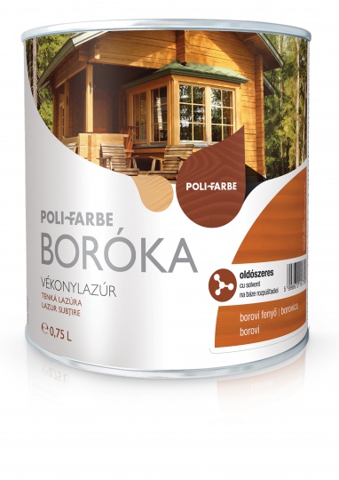 POLI-FARBE BORÓKA OLDÓSZERES VÉKONYLAZÚR 0.75L BOROVI FENYŐ