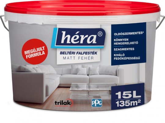 HÉRA BELTÉRI FALFESTÉK FEHÉR 15L