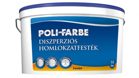 POLI-FARBE DISZPERZIÓS HOMLOKZATFESTÉK 5L FEHÉR