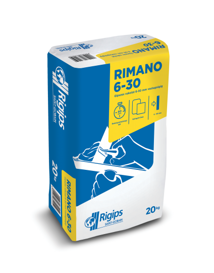 RIMANO GIPSZES KÉZI VAKOLAT 6-30 MM 20KG